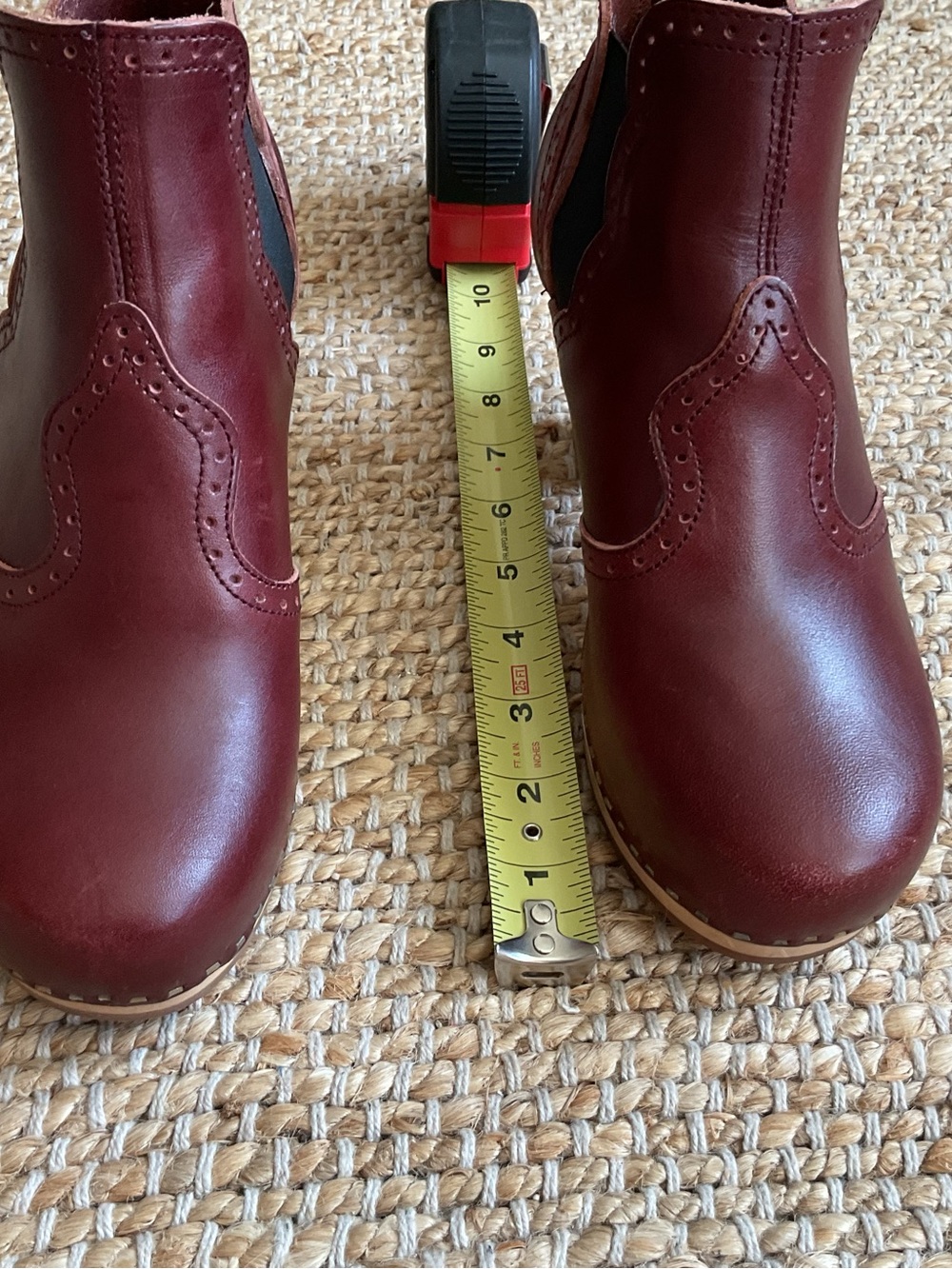 Swedish Hasbeens cognac Toffel Victorian 46/6 clogs - Picture 7 of 8